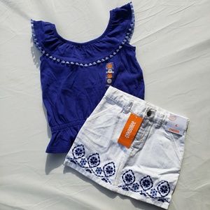 New Gymboree Shirt Skirt Size 4 Sparkle Safari